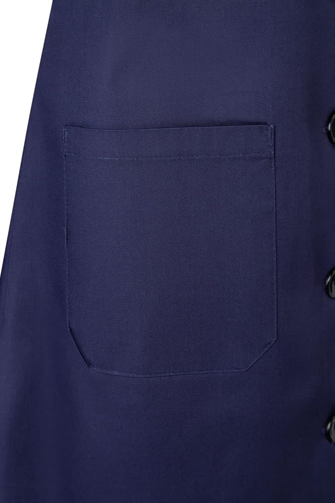 Robe Bleu Marine Blouse De Travail Velilla Homme Bleu Uni