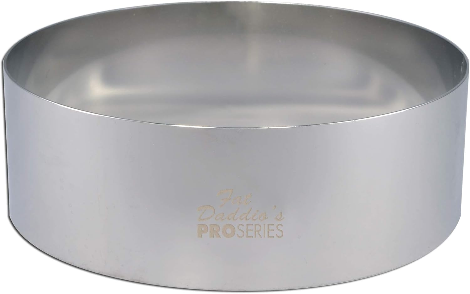 Fat Daddio's Stainless Steel Round Cake and Pastry Ring, 6 Inch x 2