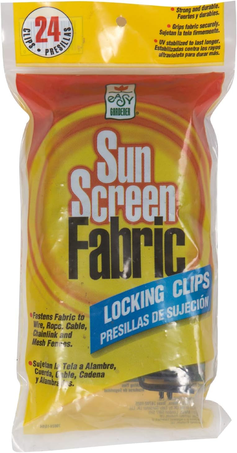 Amazon.com: Sun Screen Locking Clips (Fastens Fabric To Wire, Rope ...