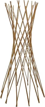 MGP Carbonized Skinless Willow Funnel Trellis 72" H