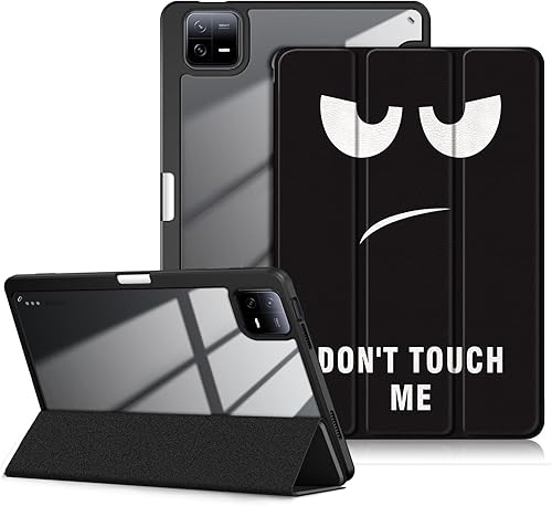 Funda para Xiaomi Pad 6 de 11 pulgadas, carcasa rígida transparente trasera folio triple cubierta inteligente Xiaomi Mi Pad 6 Pro 2023 lanzamiento,