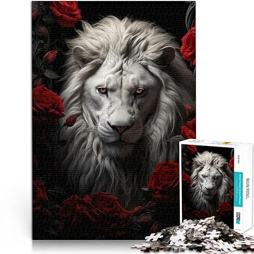 el león Blanco Puzzles de 1000 Piezas para Adolescentes Juguetes educativos de Aprendizaje Juegos Familiares…