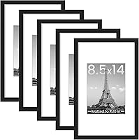 Vista 53 de upsimples - Portarretratos para galería de fotografías en la pared, marcos para fotos de 8 x 10 pulgadas con paspartú u 11 x 14 pulgadas sin Blanco