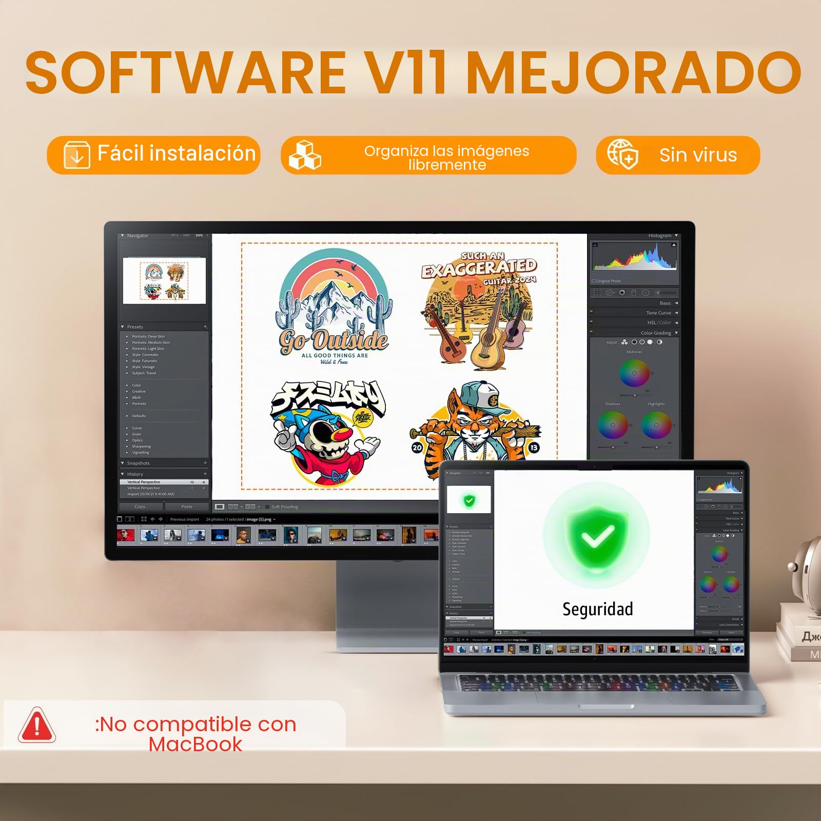 PLK Impresora DTF A4 XP600 con cabezal de impresión, cortador de película y agitación de tinta blanca
