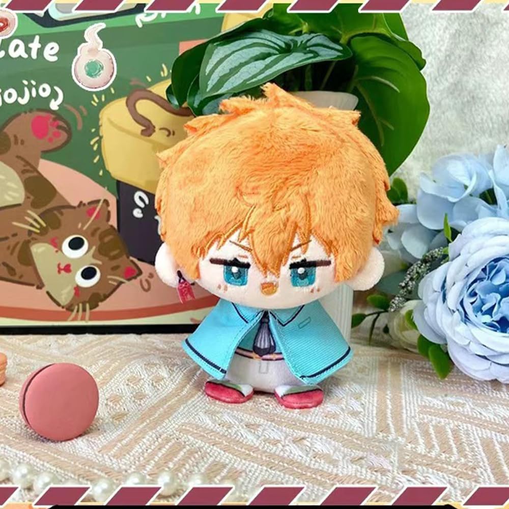 4pcs Yugi Amane Plush Figure Yahiro Nene Plush Anime Soft Stuffed Doll, 12cm Mini Hug Pillow Cartoon Figure Wallet Pendant Charm Decoration Gifts