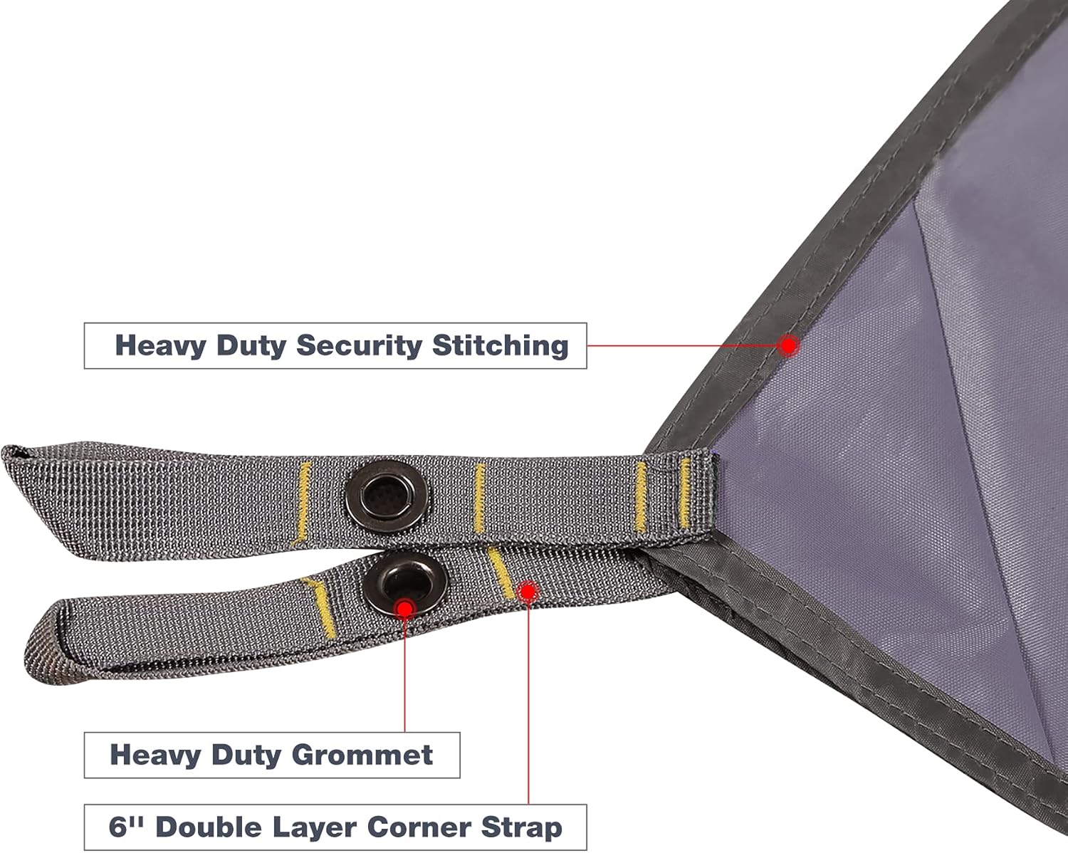 REDCAMP Waterproof Camping Tarp, Grey/Green 4 in 1 Multifunctional Tent Footprint for Camping, Hiking, Backpacking
