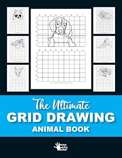 The Ultimate Grid Animal Drawing Book: Over 40 Different Animal Grid Drawing Sheets (1)