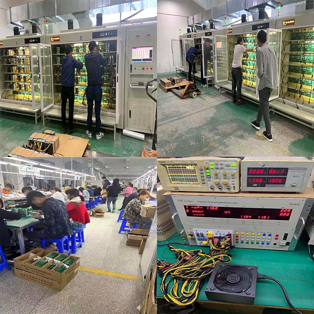 2000W Mining PC Power Supply Bitcoin Miner Power, ATX PSU Supports 8 Video Card for ETH BTC ETC,110V-220V with Fan Mining Gear Supply