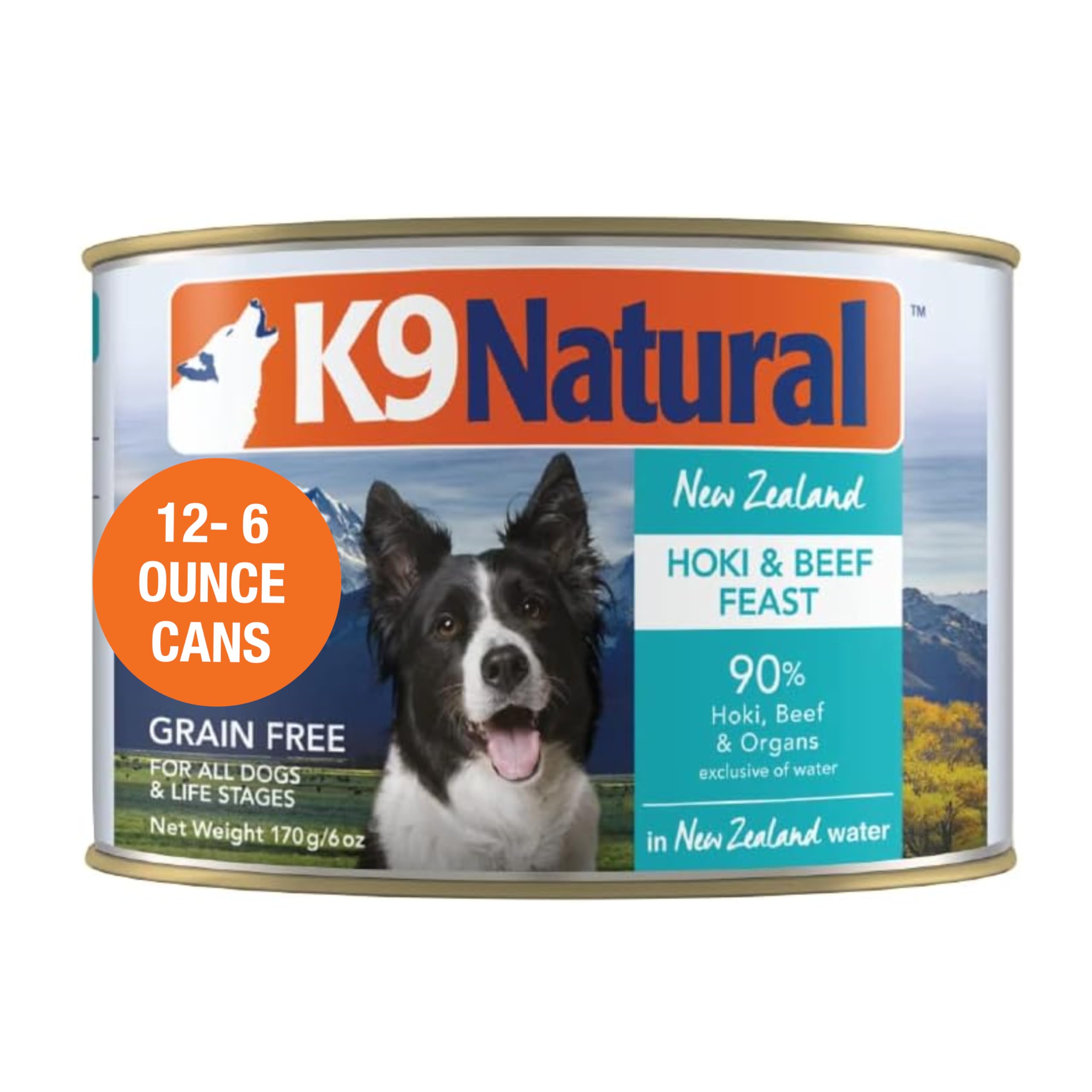 K9 Natural Hoki & Beef Wet Dog Food Pate, Grain-Free Premium