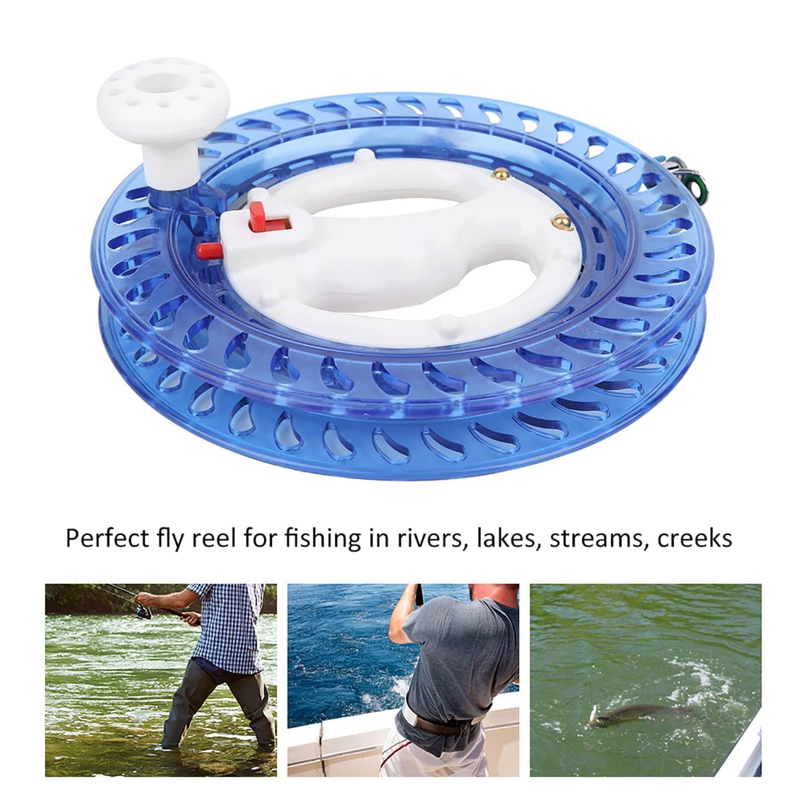 Agatige Carrete De Línea De Pesca, ABS Rueda De Pesca De Mar Multifunción Envoltura De Alambre De Mano Enrollador De Línea De Mosca Carrete De Pesca Carrete De Línea De Pesca Carrete Rodillo De