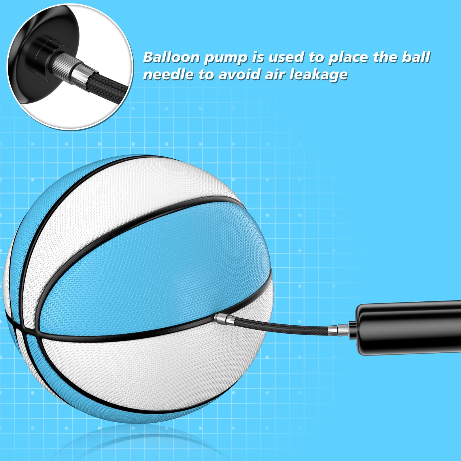 2 Pack Pool Basketball - Choose Between Size 3 and Size 6, Waterproof Ball with Anti-Slip Grip, Sturdy for Swimming Pool Basketball Hoops & Games