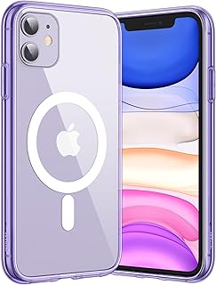 JETech Magnetic Case for iPhone 11 6.1-Inch Compatible with MagSafe Wireless Charging, Shockproof Phone Bumper Cover, Ant...