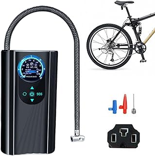 ar do carro | Compressor ar portátil para encher pneus com display digital - ar desligamento automático 12 V CC com luz LED para carro, bicicleta, bola, motocicleta Riastvy