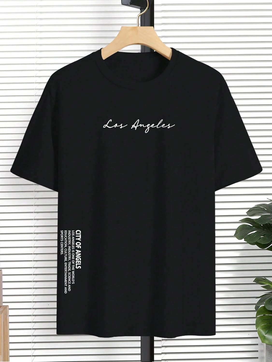 Verdusa Men's Oversized Tops Letter Embroidery Drop Shoulder Tee Top Casual T Shirts - Image 4