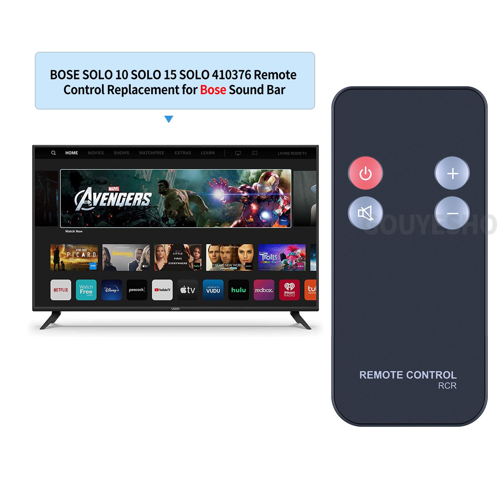New Replacement Remote Control for Bose CineMate Home Theater Speaker System 1-SR, Black - Image 2