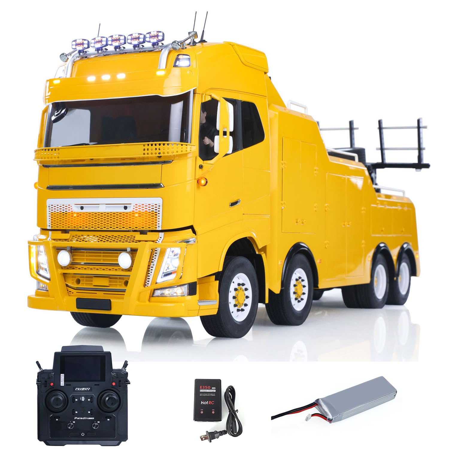 8X4 Metal 1 14 RC Road Rescue Truck DIY Tamiya Fh16 RTR 2Speed Model Car Paladin Pl18Ev Lite