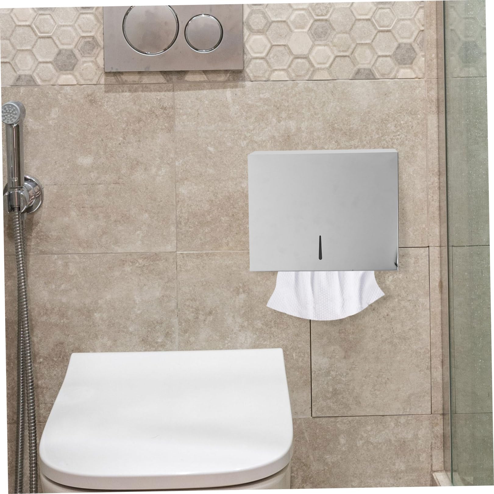 Acero Dispensador Plateado Toallas de Papel de Inoxidable Comercial