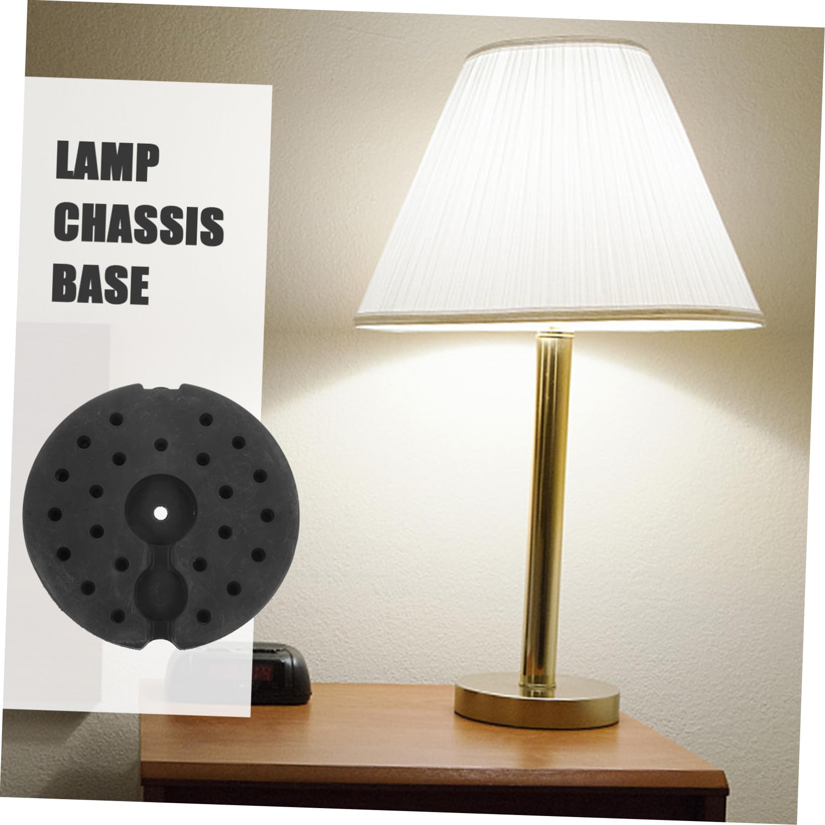 ABOOFAN Base De Lampadaire Lestée Poids Du Pied De Lampe Pour Lampadaire Base De Lampe De Bureau 9.17 X 9.17 X 0.87 Po 1 X Poids De Pour Salon Et Bureau