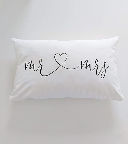 mr & mrs throw pillows
