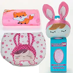 KIT MATERNIDADE 3 PEÇAS MAMÃE DE PRIMEIRA VIAGEM KIT PARA NANINHA MANTINHA TRAVESSEIRO ANATOMICO RECÉM NASCIDOS