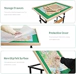 ALL4JIG 1500 Pieces Jigsaw Puzzle Board, Portable Puzzle Board, Jigsaw Puzzle Table Board, Puzzle Keeper Puzzle Caddy with Sorting Trays & Detachable Board,Non-Slip Surface 25.00" x 35.43"