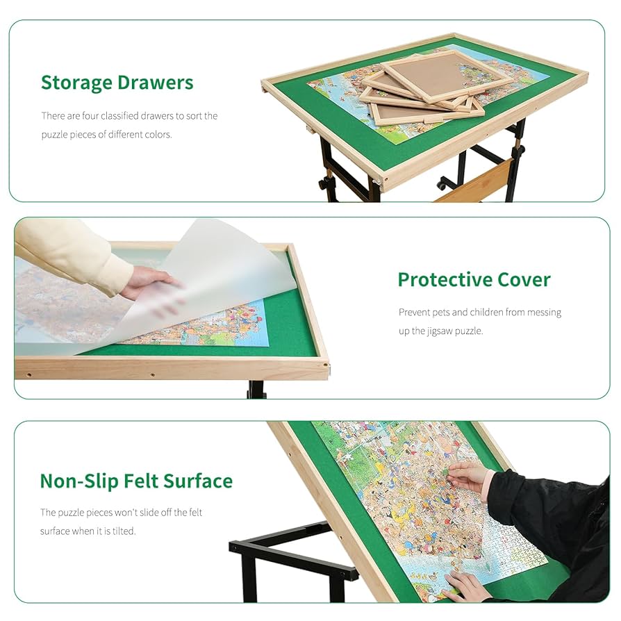 Amazon.com: ALL4JIG 1500 Pieces 360°Rotating Puzzle Table