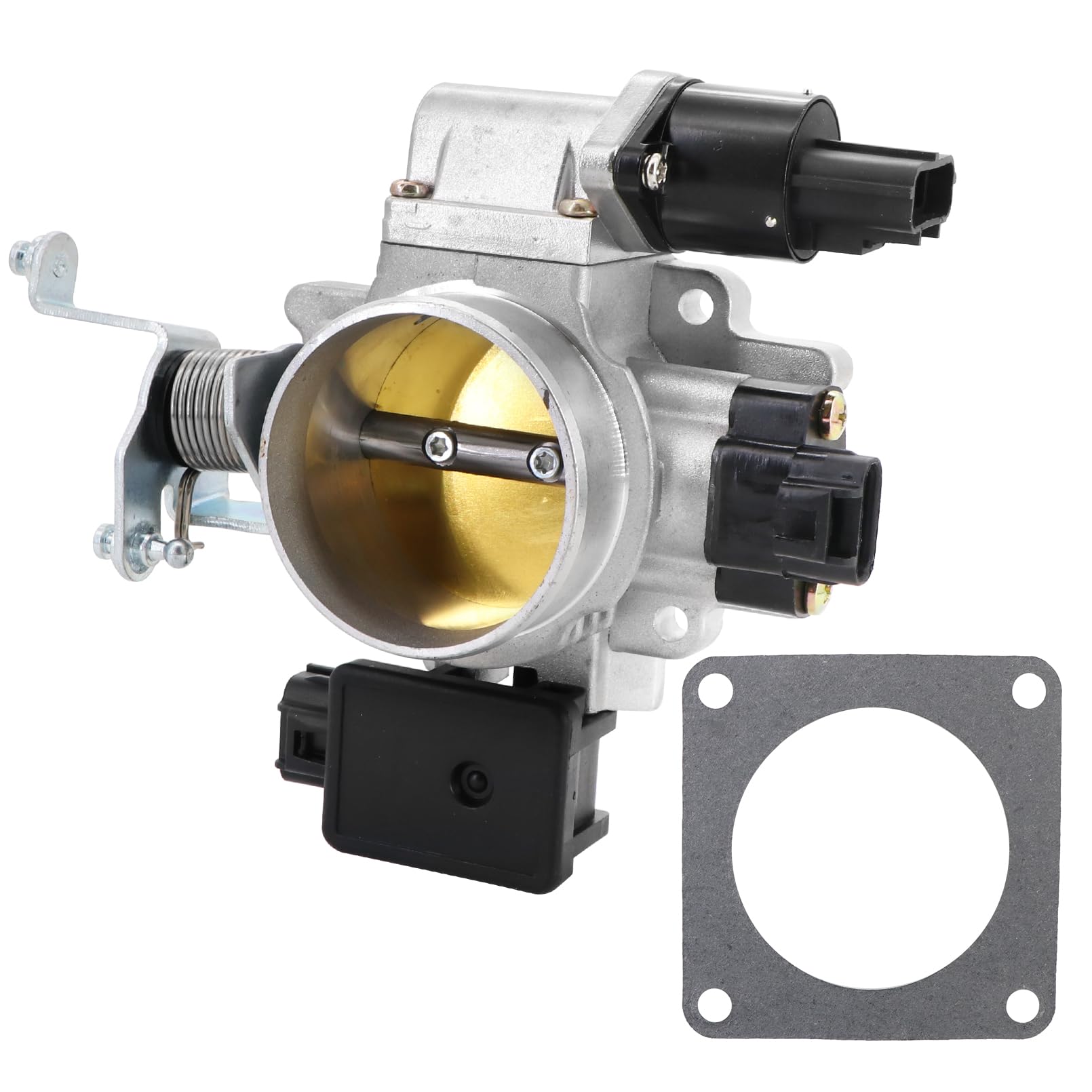 Tektall 1724 62mm Throttle Body Assembly Compatible with J.eep Cherokee 1998-2001,J.e.ep Grand Cherokee 1998-2001, J.e.ep TJ 1998-2001, J.e.ep Wrangler 1998-2001, 4.0L
