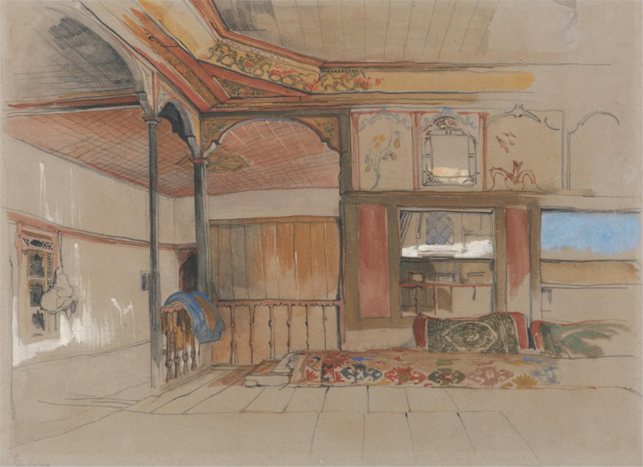 Affiche toile John Frederick Lewis pour habiller un grand mur vide avec élégance