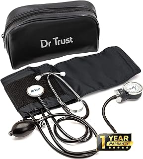 Dr Trust (USA) Sphygmomanometer Aneroid Type Manual Blood pressure monitor with stethoscope