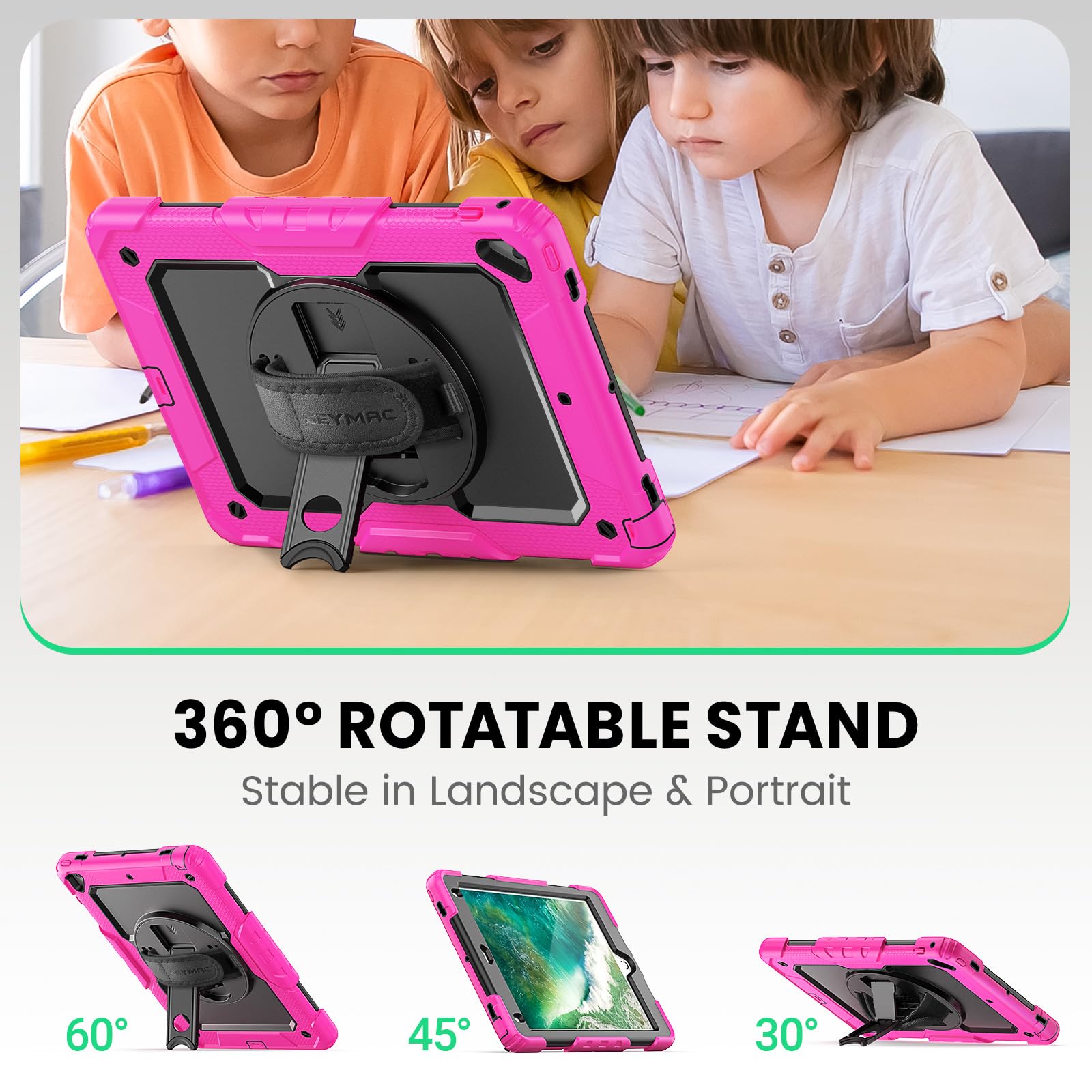 Amazon.co.jp: SEYMAC iPad 第6世代/第5世代ケース 2018/2017 iPad Air