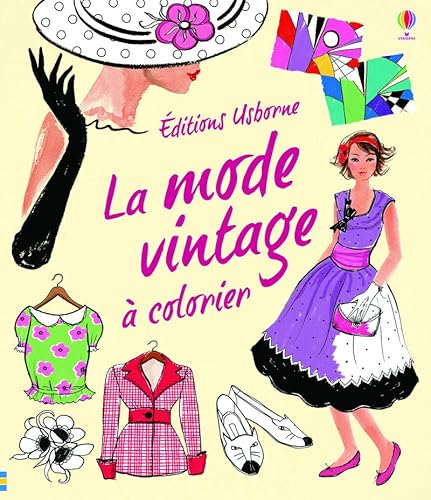 La mode rétro à colorier