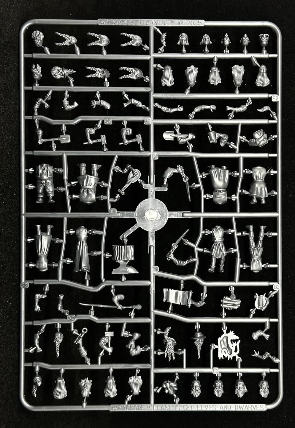 Wargames Atlantic: Fantasia classica - abitanti del villaggio (2) Elfi e nani