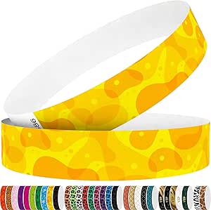 WM Infinite Tyvek Armbänder Leopardenmuster - 250 Stück Event Armbänder