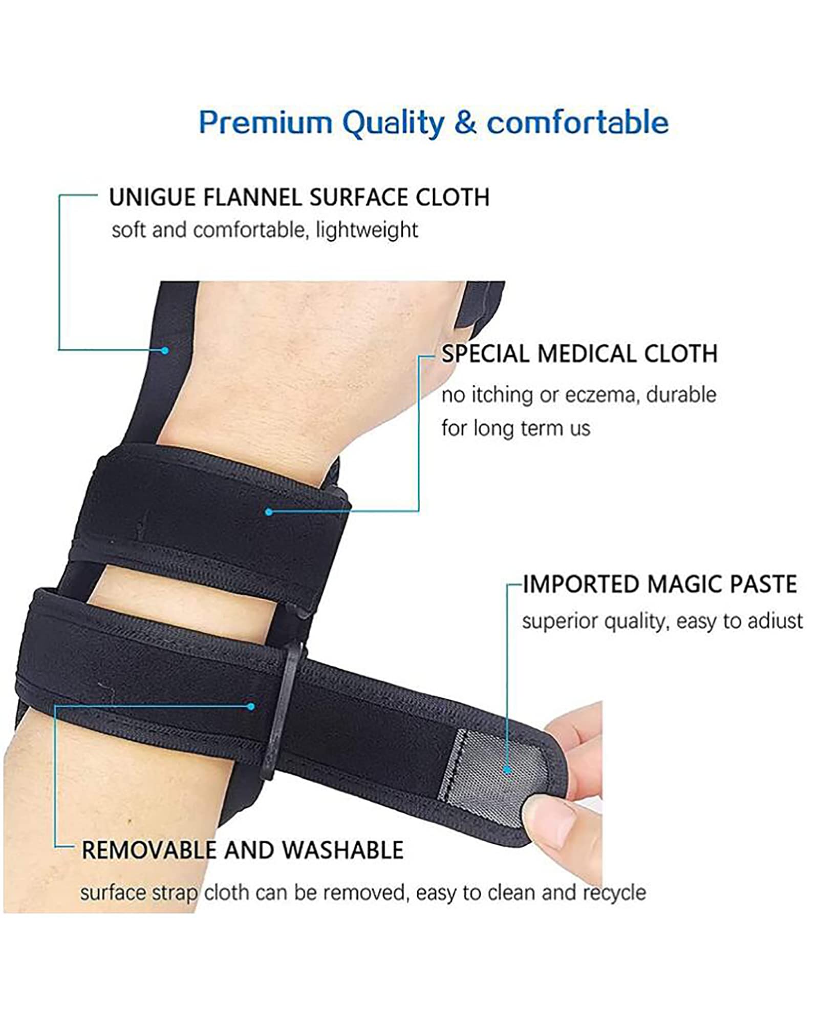 Férula de mano en reposo para carrera, soporte para muñeca, inmovilizador nocturno ajustable, muñequera para corrección, comodidad y alivio del dolor, derecha, pequeña (derecha L)