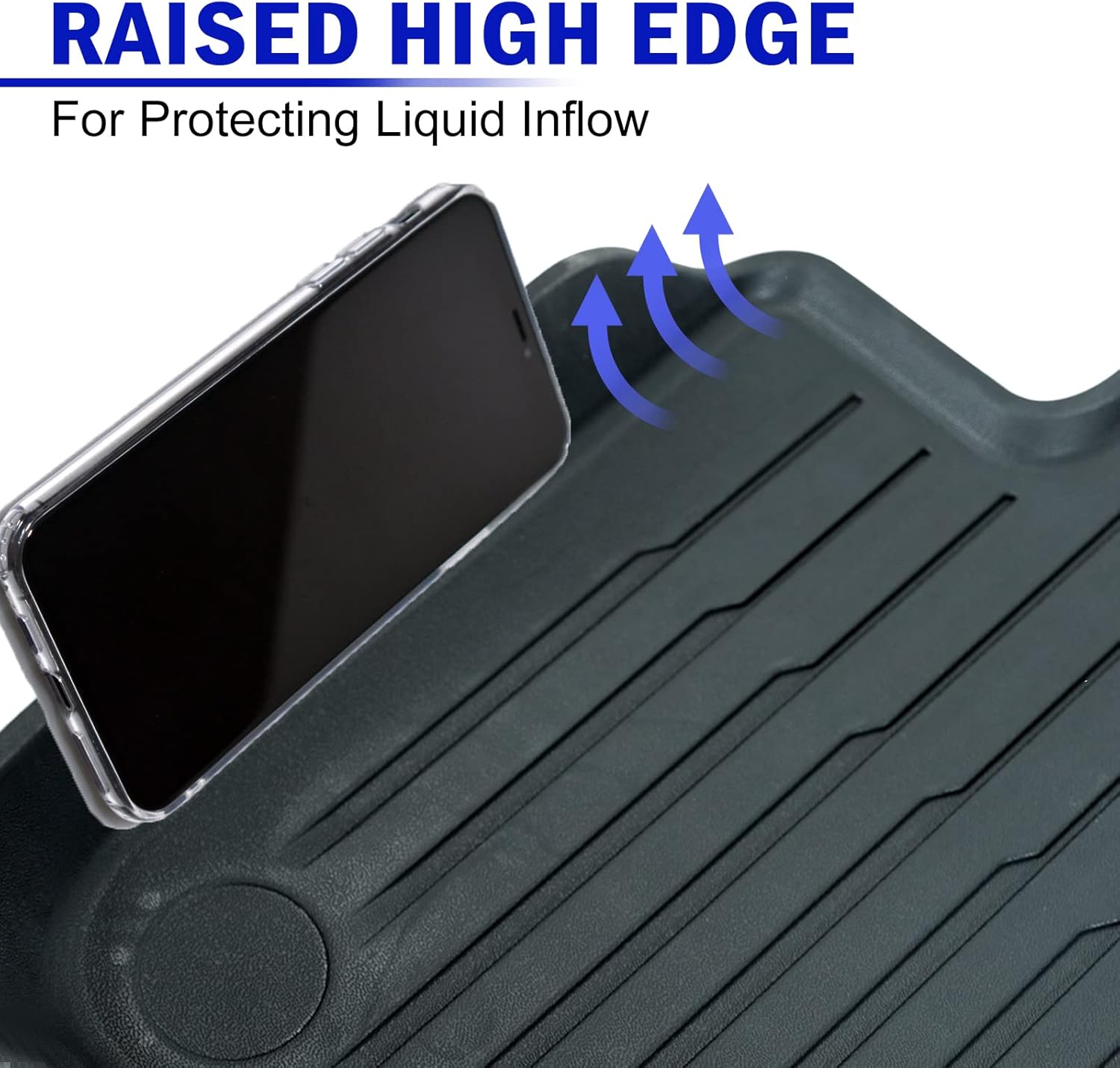 All Weather Floor Mats Competible with Tesla Model Y 5-Seat 2021 2022 2023, Waterproof Anti-Slip Cargo Liner Front Rear Trunk Mat Interior Accessories for Protection 4 pcs