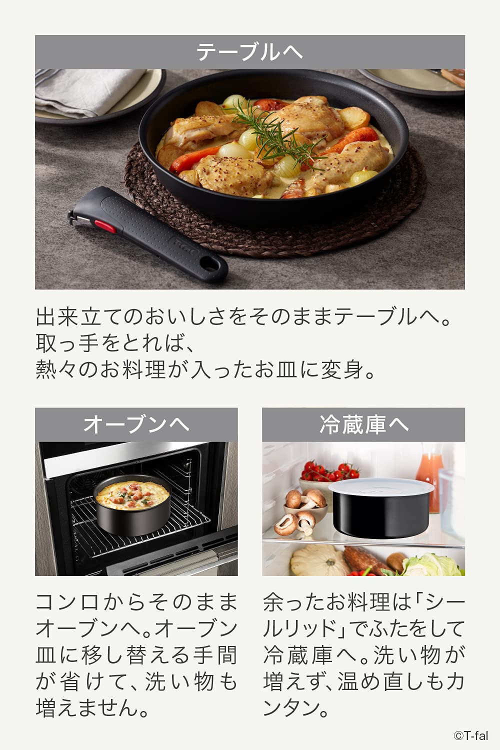 Tefal Batterie de cuisine 6 pièces Ingenio IH Hard Titanium Unlimited Tous feux + induction - L9749532