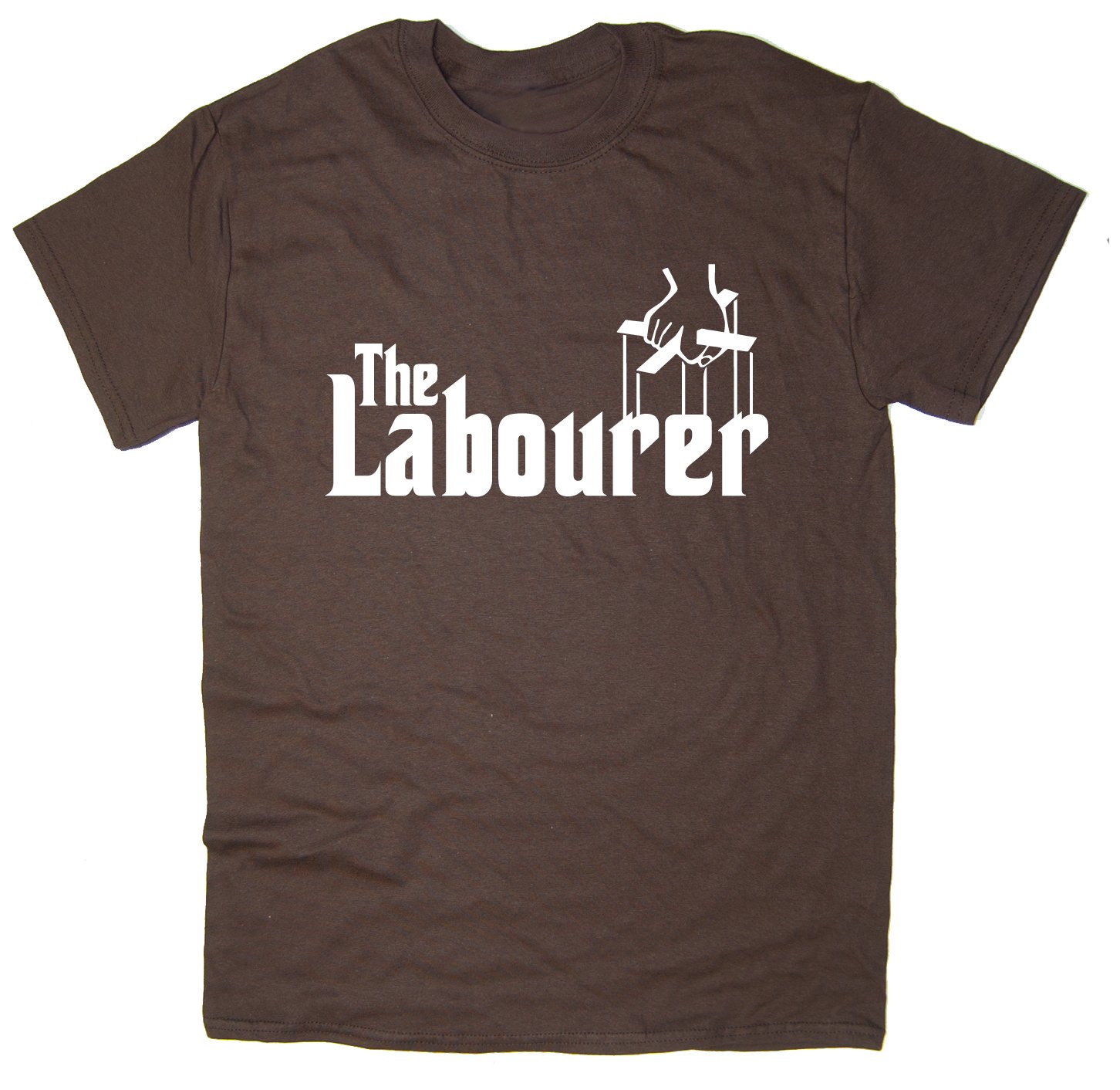 Rocket Fuel Clothing Men's Brown Rocket Fuel 'The Labourer' Funny Printed T-Shirt - Xl