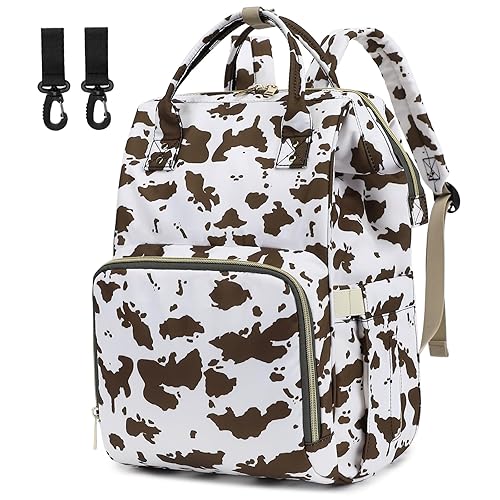 Miniatura 15 de Mochila para pañales de fresa para niñas bebés, mochila impermeable grande para mamá, bolsas de pañales para mujeres