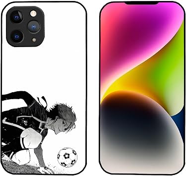 Blue Lock Smartphone Case, iPhone 14 Pro Max Case, Smartphone Cover, Compatible with All Models, Michael Kaiser iPhone 14 Pro Max, Stylish, Shockproof, Cute, Portable, Waterproof, Camera Lens