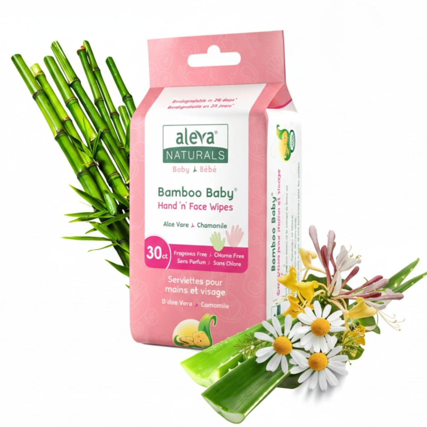 Aleva Naturals Bamboo Baby Wipes Hand and Face Wet Wipes - Canadian Wet Water Wipes for Face Newborn Baby Cleaning Wipes and Moisturizes - Organic Plant Based Baby Wet Wipes Biodegradable Dermatologically Tested Baby Wipes (30, Pack of 1)-image-35