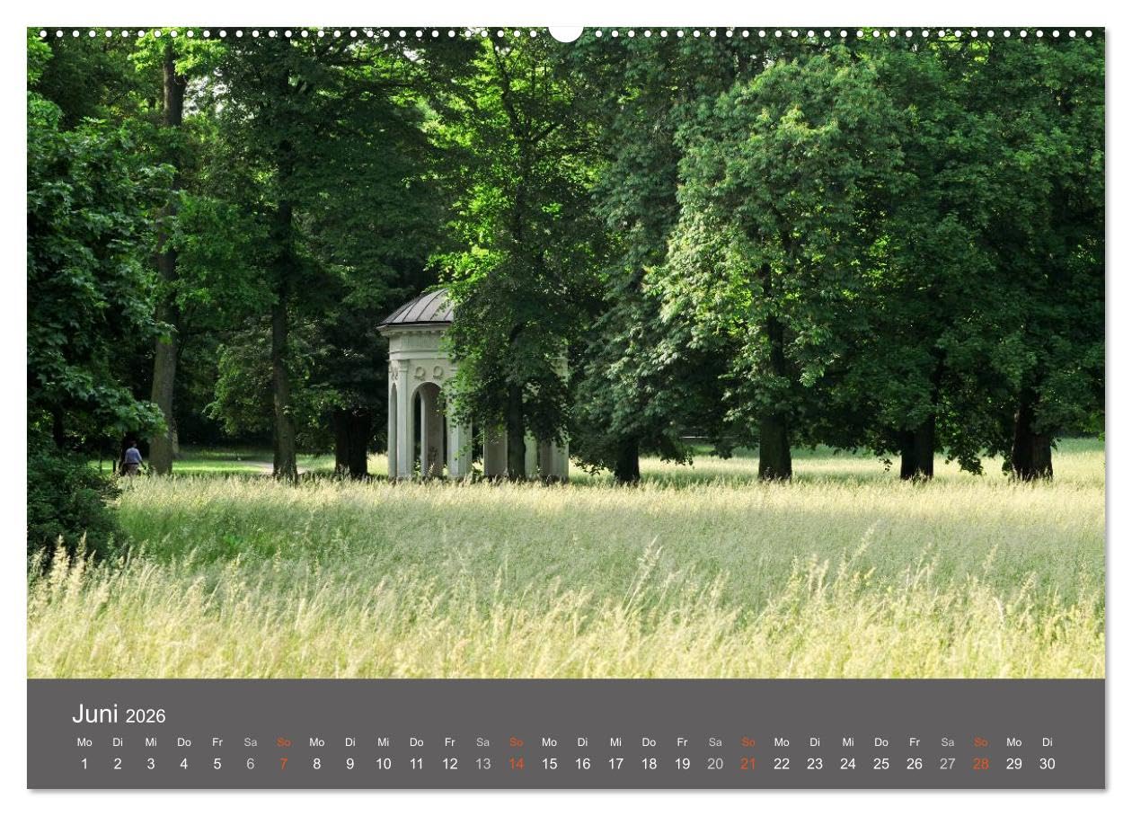 Leipzig - Parks und Landschaften (hochwertiger Premium Wandkalender 2026 DIN A2 quer), Kunstdruck in Hochglanz: Die wunderschönen Parks und Landschaften von Leipzig. (CALVENDO Orte)