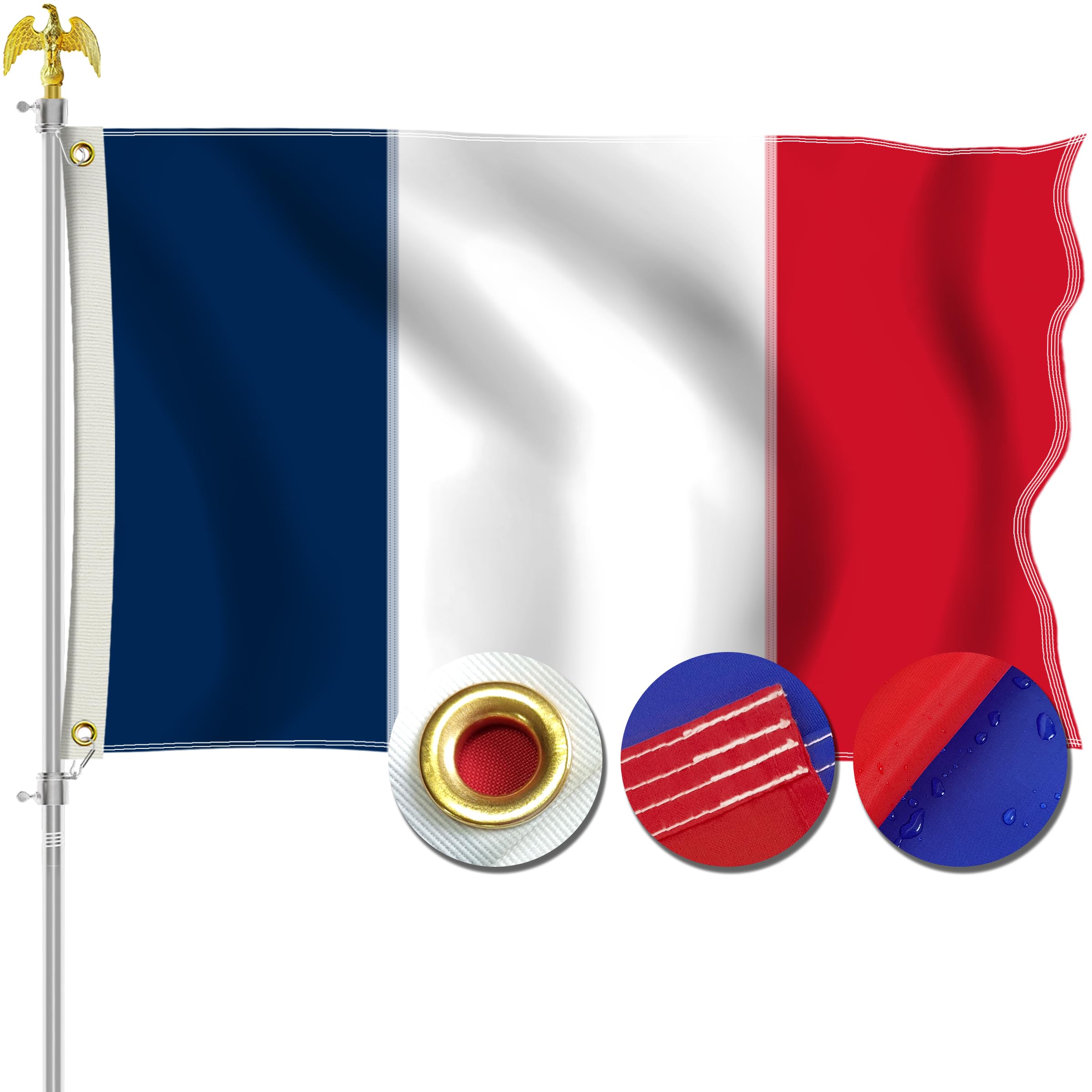 Amazon.com : STREBAN French Flag 3x5 Outdoor - Heavy Duty