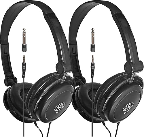 Miniatura 10 de AxcessAbles SH-49 - Auriculares portátiles para monitor de DJ con controladores de 1.496in. Auriculares giratorios de 3 pulgadas. Diseño de