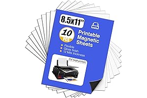 Printable Magnetic Gloss Sheets for Inkjet Printers