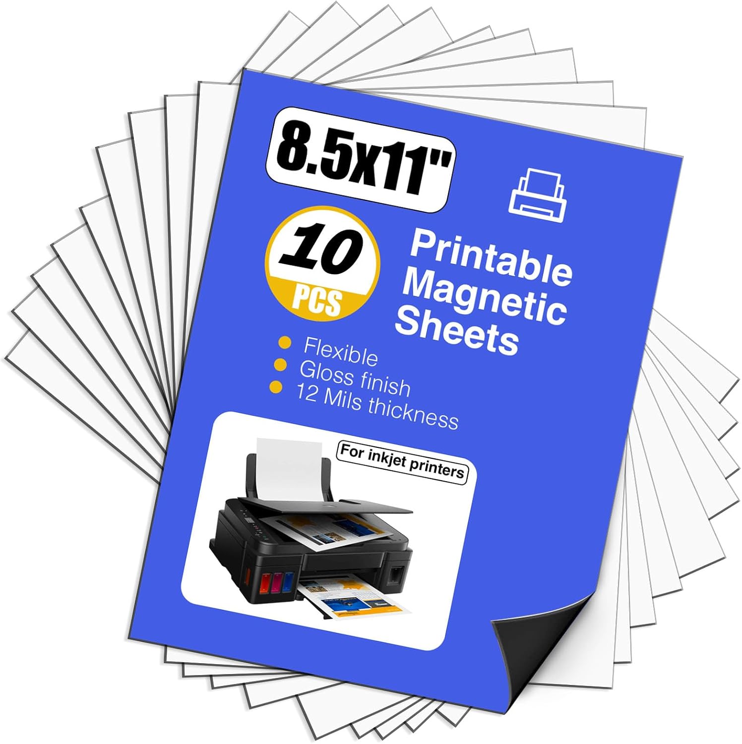 Printable Gloss Sheets,8.5”x11”,10 Sheets