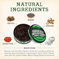 Vista 4 de Smokey Mountain Herbal Long Cut - Wintergreen - Caja de 10 latas - Tabaco sin tabaco y sin nicotina