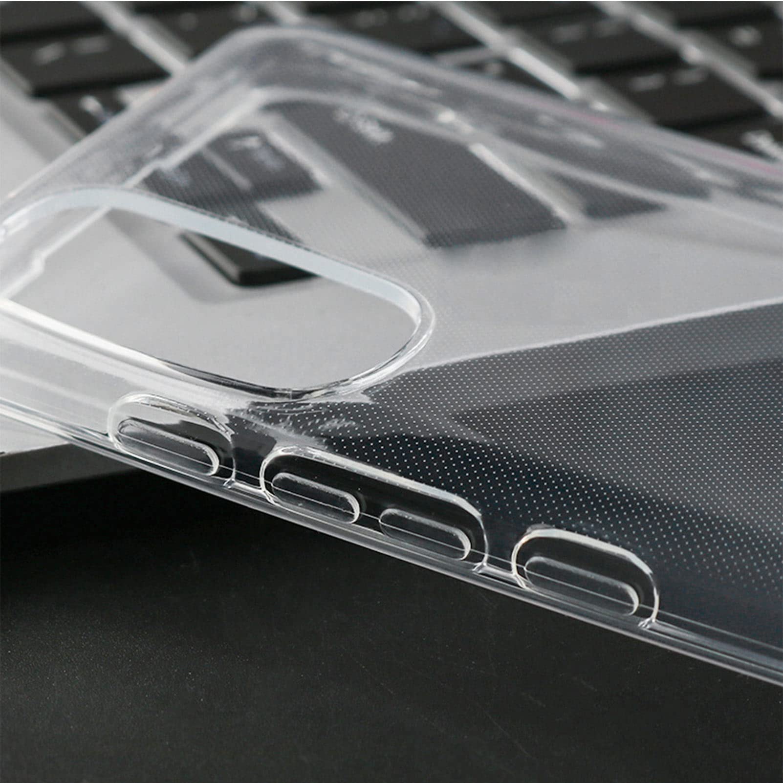 Cover Ulefone Note 6P In TPU Nero + Pellicola In Vetro Temperato 9H (Protezione Completa, 2 In 1) - copertina