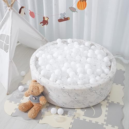 Vista 61 de STARBOLO Ball Pit Balls for Toddlers Phthalate Free BPA Free Non-Toxic Crush Proof Play Balls for Toddlers Kids Pool Playhouse Pack of 100 200 500