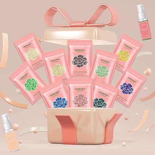 Miniatura 10 de Cuentas de cera dura, granos de cera para depilación de piel sensible, perfectos para cuerpo completo, facial, bikini brasileño y piernas en casa,