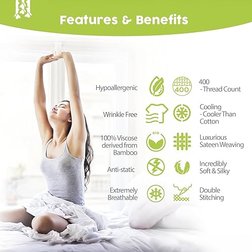 Miniatura 6 de BAMPURE Hojas de bambú orgánico, hojas de bolsillo profundo